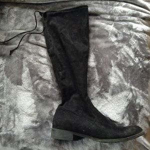 Tall Knee Black Boots